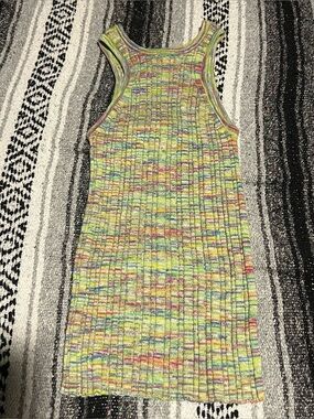 Anthropologie Rainbow Striped Ribbed Tank